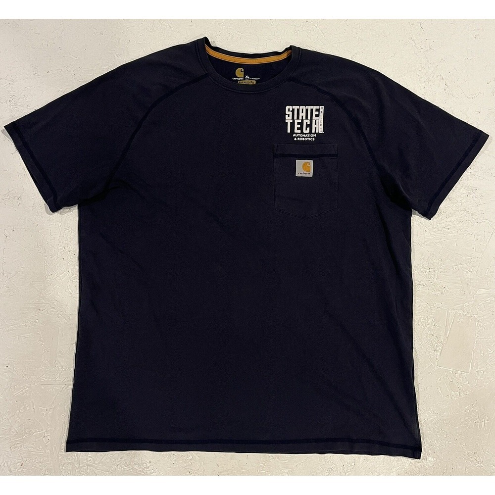 Men's XL Carhartt Force Relaxed Fit Short Sleeve Crewneck T-Shirt State Tech‎